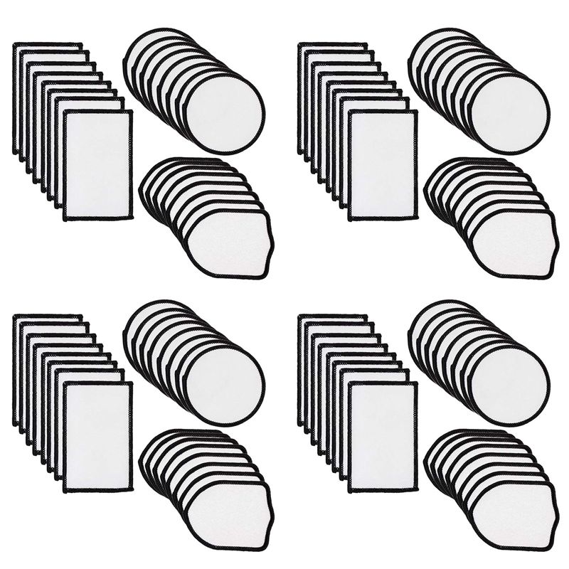Hat Sublimation Blank - AEF6-96Pcs Sublimations-Patch-Rohlinge, Stoff-Aufnäher zum Aufbügeln, Reparatur-Patch