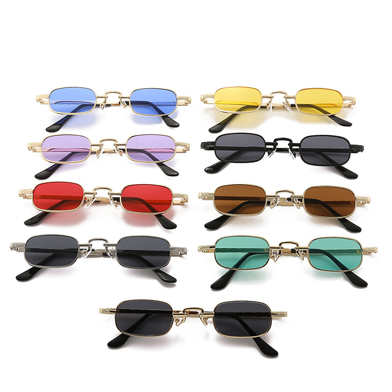 Metal Photo Panel - Neue kleine quadratische Sonnenbrille, trendige bunte