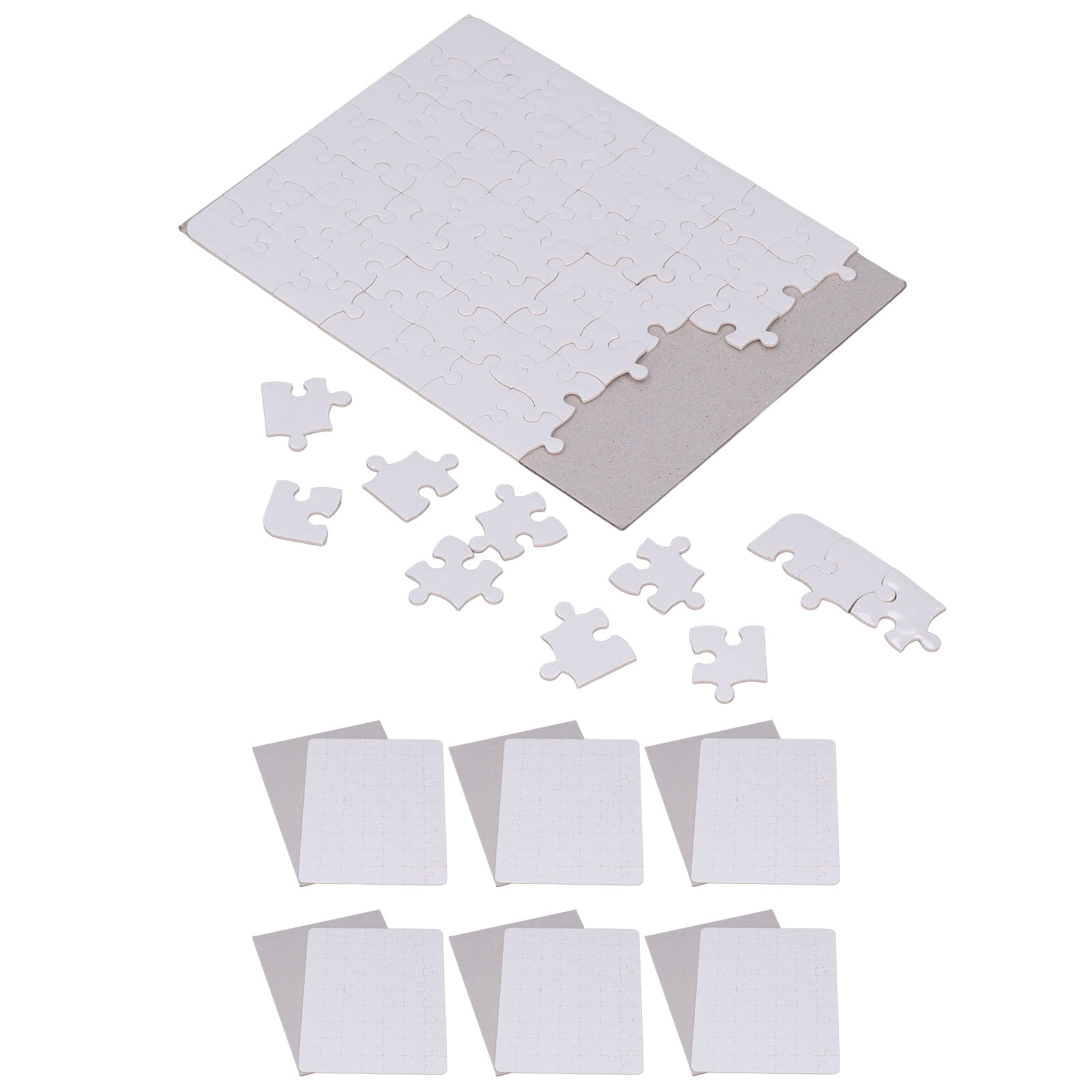 6er-Set leere Puzzles, 13 x 18 – Puzzle Blank White Bewertung und Preis